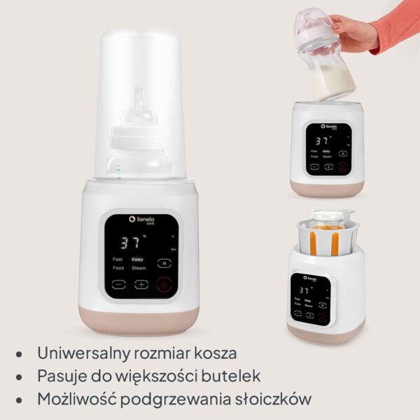 Lionelo Thermup 3.0 Podgrzewacz do butelek 6w1 Sterylizator 400W Cyfrowy