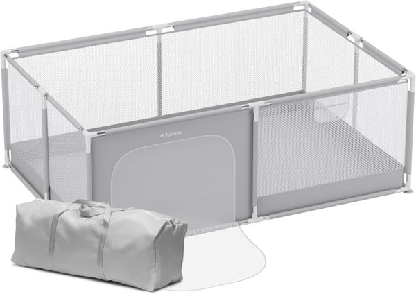 Tulano Cozy 22 Kojec dla Dziecka 120x180 cm z Matą i Torbą Szary