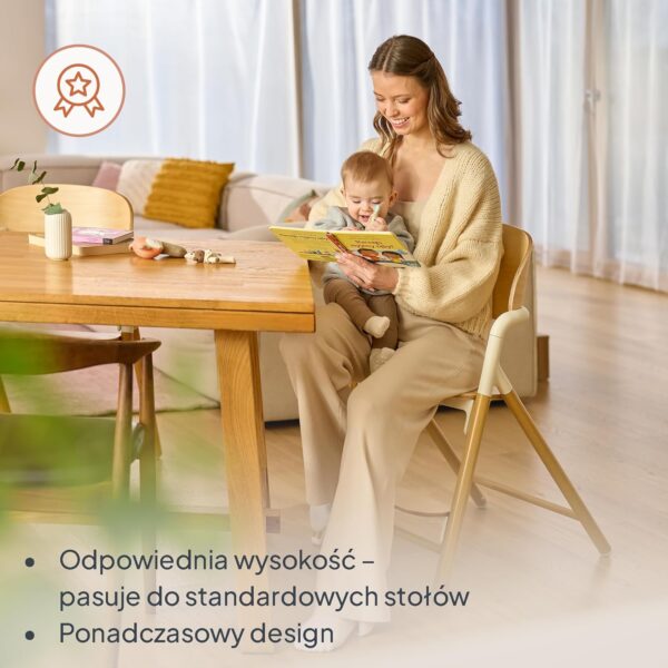 81DvtSqxv0L._AC_SL1500_-1 Lionelo Celia Krzesełko do karmienia 2w1 Drewniane do 90kg Szare