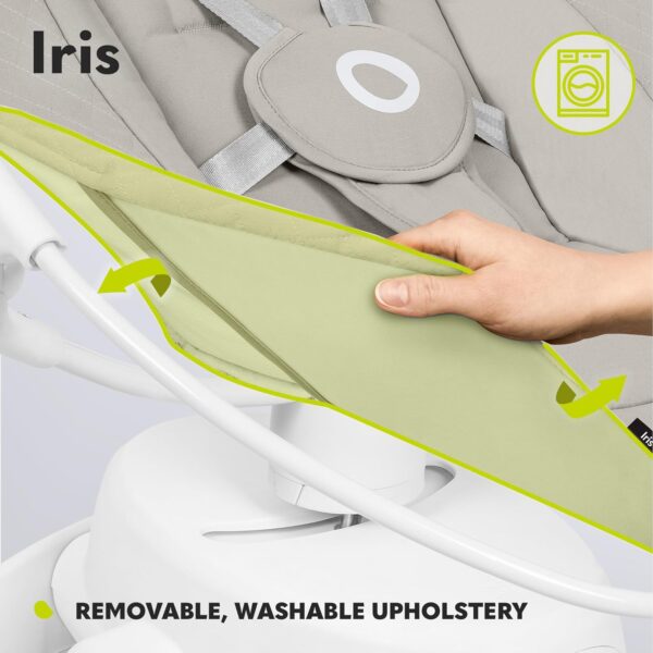 Lionelo Iris Bujaczek Elektryczny Obrotowy 360 stopni Szary do 9kg Pilot