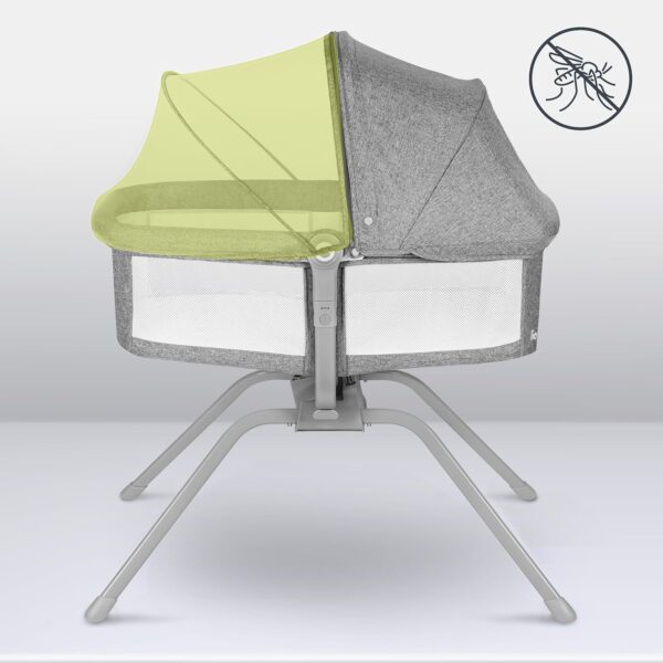 Lionelo Malin Evo Kołyska Niemowlęca 3w1 Łóżeczko Bujane Szare