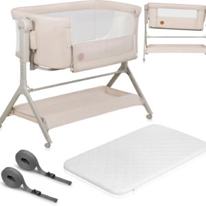 81trmq-VmfL._AC_SL1500_ COSTWAY Kojec dla Dziecka 124x124 cm Składany z Piłkami i Uchwytami Szary