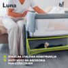 81v2EutjVxL._AC_SL1500_-1 Lionelo Luna Łóżeczko Dostawne 2w1 Co-sleeping z Materacem Szare